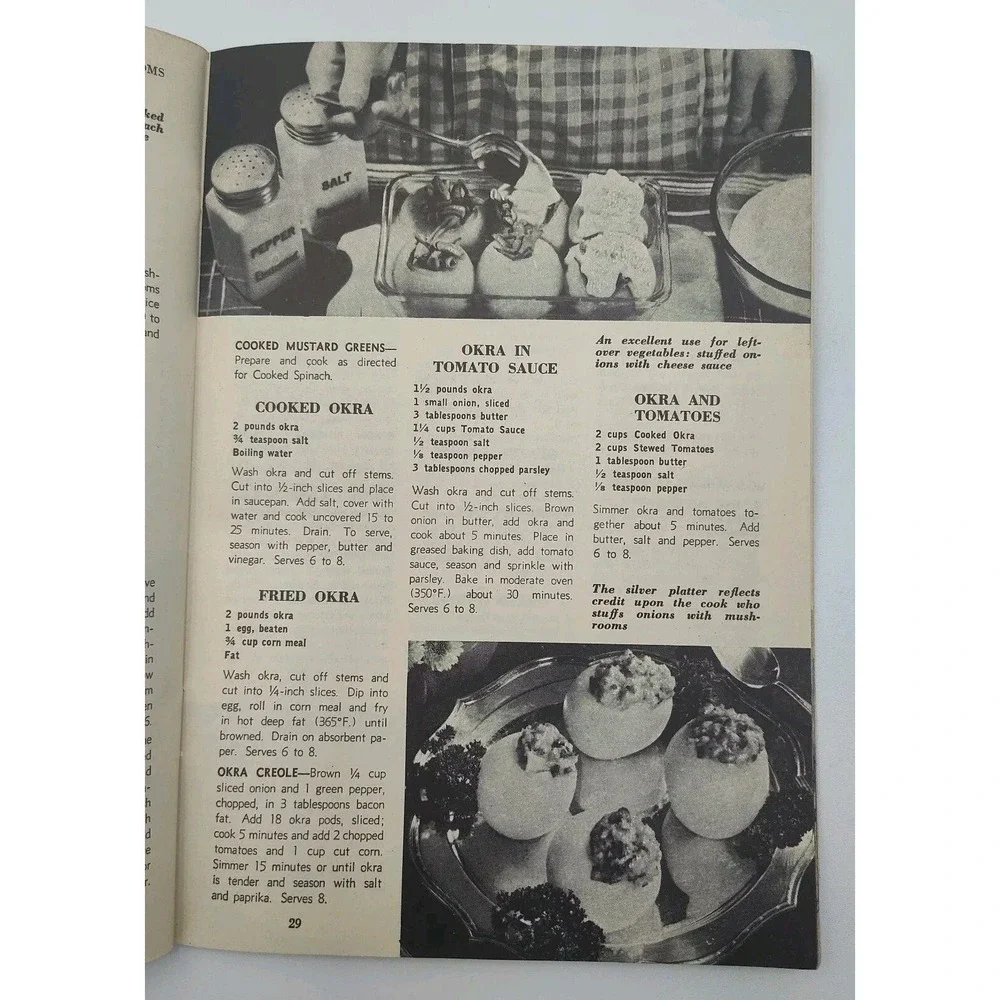 1953 RECIPES COOKBOOK Book 250 Ways to Serve Fresh Vegetables SEE B38.1GA000